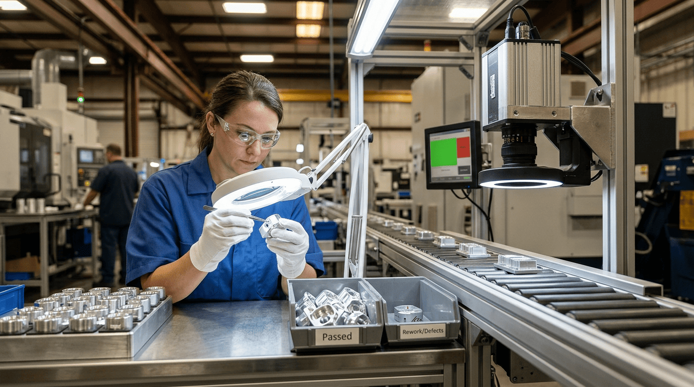 AI quality inspection and defect detection on the production line